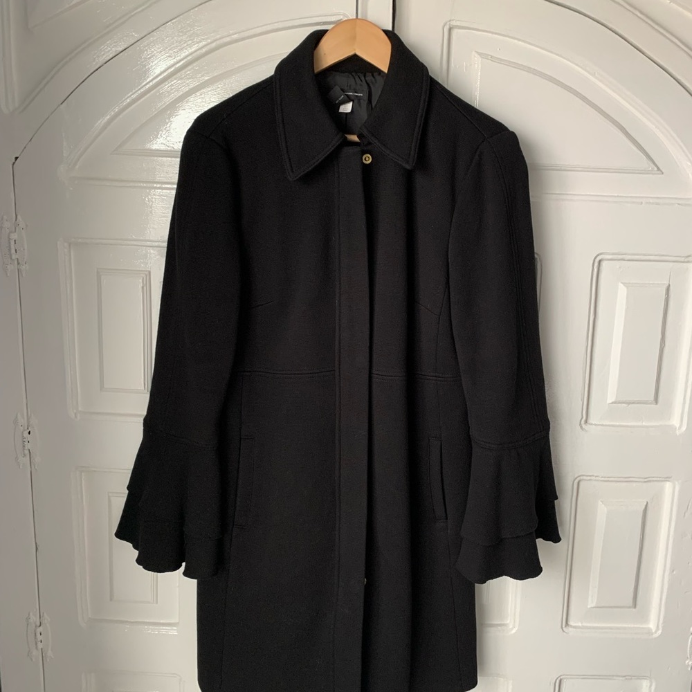 INC international Concepts black flutter coat